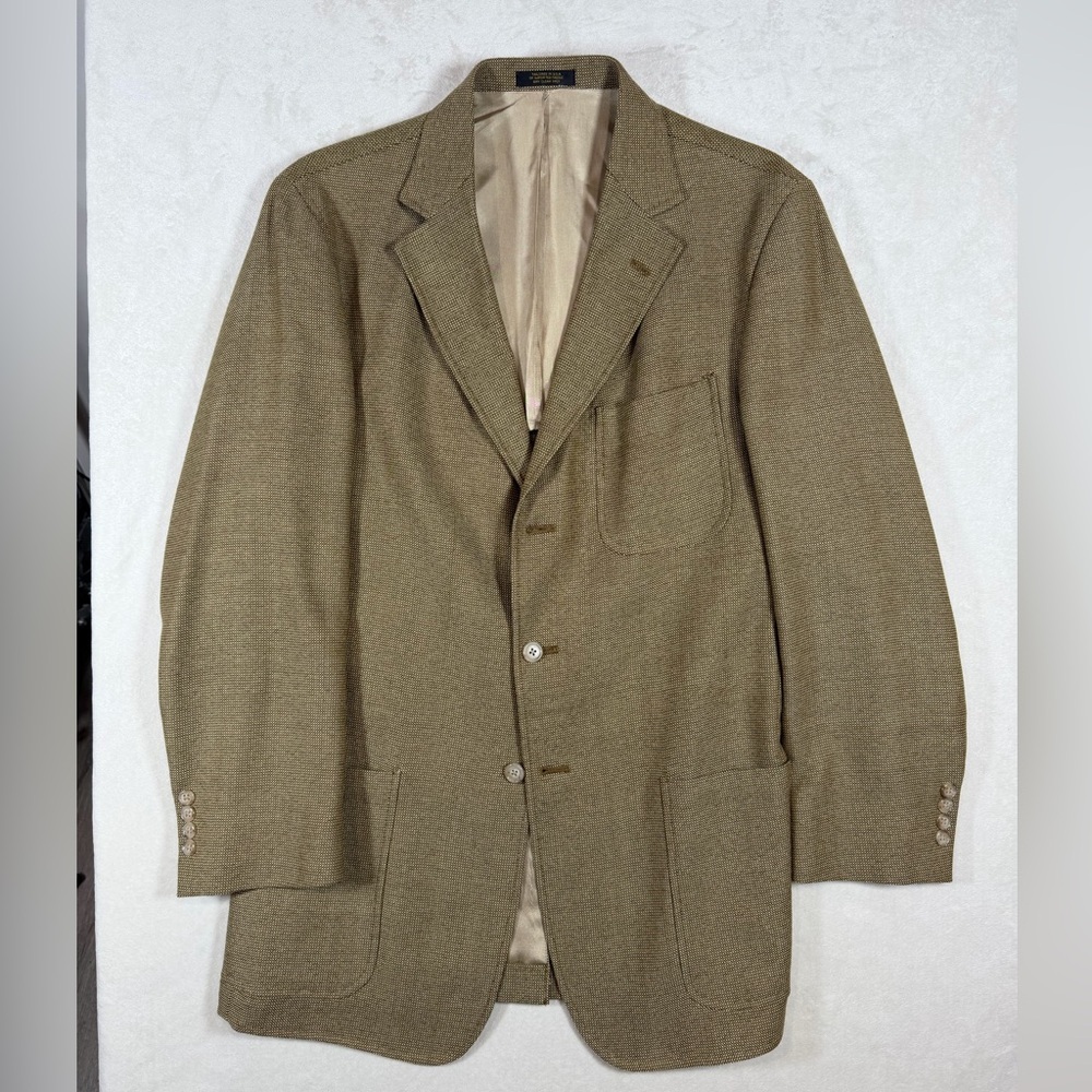 Bills Khakis 44l ‘The Great American Sports Coat’ Wool Brown 3 Button Coat